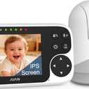 JUAN Baby Monitor with Camera and Audio, No WiFi 100% Private, 3500mAh Long Battery, 1000ft Range Connection, Remote Pan-Tilt-Zoom, Crystal Night Vision, 2-Way Talk for Newborn Infant