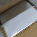 AMUSIGHT Double-Sided Magnetic White Board with Stand, 18" x 14"