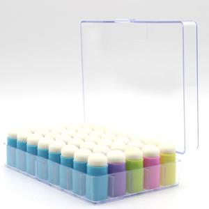 40pcs Finger Sponge Daubers with Storage Case Colorful Craft Drawing Sponge Dauber Set Sponge Daubers for Painting Art Ink Crafts Chalk Card Making