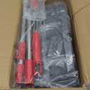 Simpli-Magic 79349 Spin Mop Cleaning System with 3 Microfiber Mop Heads, Red/GRAY,Red/Black