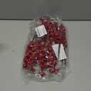 Jmkcoz 12 Pack Artificial Red Berry Stems Branches, Fake Burgundy Berry Picks Holly Berries for Christmas Tree Xmas Valenintes Wreath Decorations Floral Arrangements Home Holiday DIY Crafts Decor
