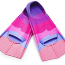 Kids Short Swim Fins, Lap Training Flippers for Pool Youth Beginners, Size EU 30-32