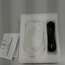 LORERAN Bluetooth Wireless Mouse, 3 Modes Bluetooth 5.0 & 3.0 2.4G Wireless Portable Optical 4800 DPI Mouse with USB Nano Receiver, for Laptop, MacBook Pro Air, PC, Computer (White)