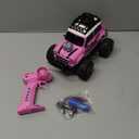 10Leccion Remote Control Car, Pink RC Truck With Two Rechargeable Batteries, Toys for 3-8 Year Old Girls, Birthday Ideas