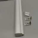 ChrisDowa Cordless Zebra Blinds for Windows, Dual Layer Free-Stop Light Filtering Window Roller Shades, Pull Down Privacy Zebra Shades for Home, Office, Bedroom, Door (20" W x 72" H, White)