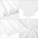 10 Pack Polyester Tablecloths, White 90 x 156 Inch Polyester Table Cloth for 8 Foot Rectangle Tables, Stain and Wrinkle Resistant Washable Fabric Table Cover for Wedding Banquet Restaurant Party