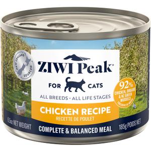 ZIWI Peak Wet Cat Food All Natural, High Protein, Grain Free, Limited Ingredient, with Superfoods (Chicken, Case of 12, 6.5oz Cans) (EXP 10/08/28)