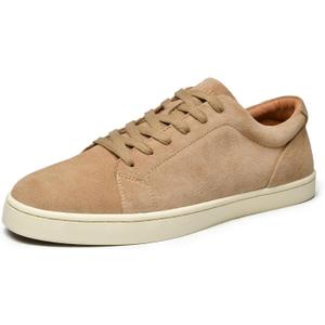 Go Tour Men's Casual Suede Leather Handmade Sneakers
