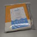 Awellife Boho Yellow Shower Curtain for Bathroom Farmhouse Cotton Stripe Tassel Shower Curtain Natural Texture 72" L x 60" W