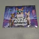2026 Calendar Table Calendar,11.2" x 8.3",Cool Cat and Dog Calendar (Tech Dog)