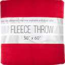 50x60 Throw Blankets, Ultra Soft Hypoallergenic Fleece Fall Throw Blanket for Livingroom, Couch, Chair, Bed, Red, Valentine's Day Throw