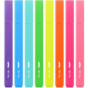 Mr. Pen- Aesthetic Highlighters No Bleed, 8 Pack, Vibrant Colors, Chisel Tip, Cute Highlighters Assorted Colors for Journaling, Highlighting, Underlining, Fast Dry, Back to School Supplies