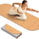 ILILI Foldable Yoga Mat, 10mm Thick, 75x26 Inch Extra Long, Exercise Mat