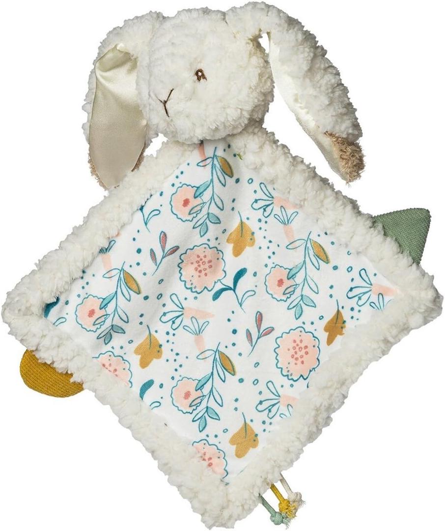 Mary Meyer Stuffed Animal Lovey Security Blanket, 12 x 12-Inches, Oatmeal Bunny