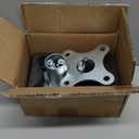 Post 2" (1 7/8" OD) Chain Link Fence Post Floor Flange Bracket, for Chain Link Fence Posts, Mailboxes, and Other Steel Round Post Galvanized Anchor Flange Bases (2 Pack)