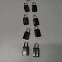 GIVERARE 8 Pack Combination Lock, 3-Digit Padlock Keyless, Resettable Luggage Locks for Backpack, Gym & School & Employee Locker, Weatherproof Travel Lock for Fence, Backyard Gate, Hasp, Case-Black Set of 9