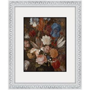 White 16x20 Frames with Mat Wood Vintage Ornate Antique Victorian