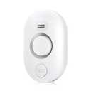 Water Leak Detector Sensor Alarm: Home Water Flooding Monitor Smart Sink Overflow Monitoring Adjustable Wet Moisture Alert Pipe Leakage Drip Detection Warning for Basement Floor (White)