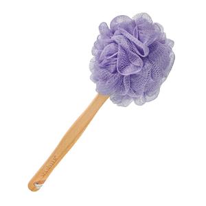 Bath Accessories Net Sponge Beech Wood Stick, Blue