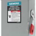 SIEMENS 2P 30A 240V General Duty Safety Switch Outdoor, Non-Fusible