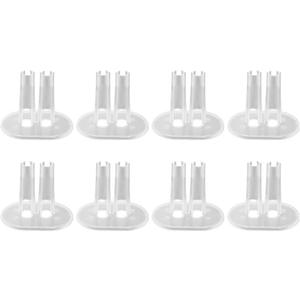 ARTIBETTER Doll Stand Holder for Feet Fitting Transparent Plastic 3.14X1.96X2.75In Set of 12 Upright Doll Display Stands for Kids Playroom Crafting