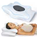 5X Pain Relief Cervical Pillow for Neck and Shoulder Support, Adjustable Memory Foam Sweet Sleeping, Odorless Ergonomic Contour Neck, Orthopedic Bed Pillow for Side Back Stomach Sleeper