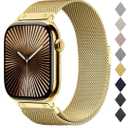 Original Metal Milanese Loop Compatible with Apple Watch Band 49mm 46mm 45mm 44mm 42mm 41mm 40mm 38mm Men and Women, Magnetic Clasp Replacement Strap for iWatch Series 10, Ultra 2, SE 9 8 7 6 5 4