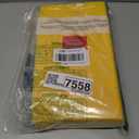 Exquisite 12-Pack Premium Plastic Tablecloth 54in. x 108in. Rectangle Table Cover - Yellow