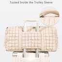 Quilted Travel Duffle Bag for Women Medium Weekender Bag Puffer Overnight Bag Large Soft Puffy Duffel Bag Carry-On Gym Bag Lightweight Personal Item Travel Bag for Trips Business Sport Airplane