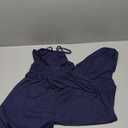 Floerns Women's Summer Jumpsuit Spaghetti Strap One Piece Outfit Wide Leg Baggy Pants Romper (Dark Blue, Small)