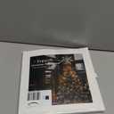 YEAHOME Christmas Tree Topper, Silver Glittered Hollow 7-Point Star Tree Topper, Lighted Wire Star with 20 LED Lights for Christmas Treetop, Xmas Tree Topper with Timer, Christmas Tree Decorations