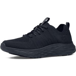 Shoes for Crews Women's Slip-Resistant Work Sneakers  Comfortable, Lightweight, Water-Resistant & Breathable Non-Slip Work Shoes for Women in Food Service, Healthcare, Hospitality & More - Everlight (11, Black)