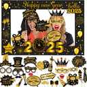 2025 Photo Booth Props | Happy New Year Decorations Party Phoot Booth Props, Pack of 1 