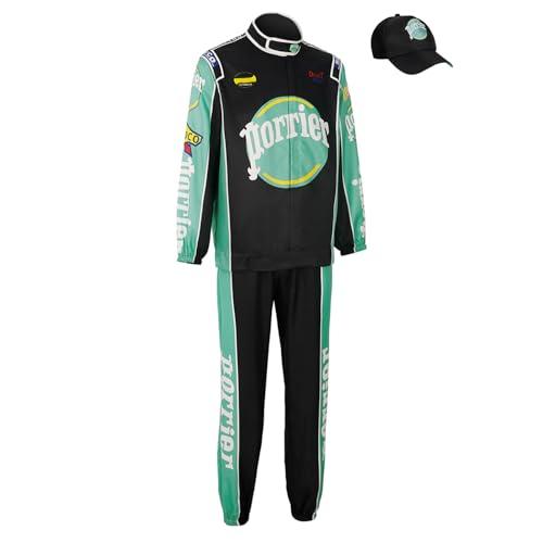 Qosivfey Jean Girard Costume Talladega Nights Race car clothing(Z2919ST,S) S