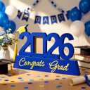 Leinuosen 1 Pcs Graduation Gift for Wooden Picture Frame with Tassel Holder Photo Tabletop Display for College High School Graduate(2026,Blue)