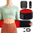 Medisana 3-in-1 Red Light Therapy Belt, Cordless Infrared Red Light Therapy for Body with Multi-Mode Red Light/Pulse/Heat/Vibration - 660nm/850nm for Muscle Pain Relief, Portable for Waist Back Knee
