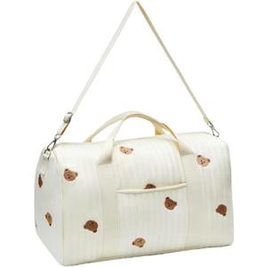 Diaper Bag Tote,Large Hospital Bag for Mommy,Bear Baby Stroller Storage Bag