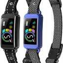 Bark Collar, 2 Pack Smart Dog Bark Collar for Large Medium Small Dogs, Anti Barking Device for Dogs Training Collar with Beep Vibration Harmless Shock, 5 Adjustable Sensitivity (Blue)