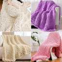 40 Chunky Knitting Blanket Loom - Customizable Knitting Looms - Adjustable Size & Portable Design Chunky Knit Blanket Loom - Beginner-Chunky Knitting for Beginners and Home Decoration