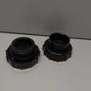 2 Pack 270100 Black Pool Valve Adaptor Replacement Kit Fit for Pentair Quad D.E. Filter, FNS Plus Filter, Clean & Clear Plus Filter