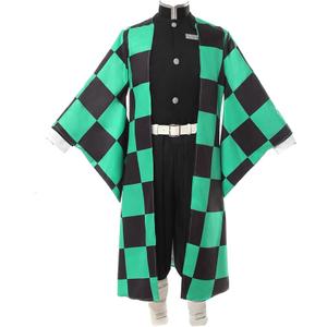 CR ROLECOS Tanjirou Zenitsu Giyuu Cosplay Costume Anime Cosplay Kimono Outfit Size 2XL