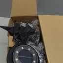 Flacchi Solar Ground Lights - Solar Powered Lights Outdoor Solar Disk Light Waterproof Landscape Light for Patio Yard Pathway Walkway Driveway (Warm White, 12 Pack)