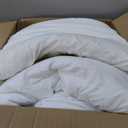 Bedsure Oversized Queen Comforter Set, White Soft Prewashed Bedding for All Seasons, 3 Pieces GentleSoft Bed Set, 1 Lightweight Comforter (98"x98") and 2 Pillowcases (20"x26")