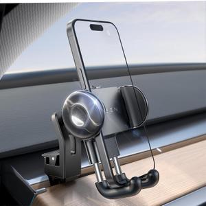 LISEN Tesla Phone Mount Holder 2024 [Thick Case Friendly] for Model 3 Model Y Air Vent Holder Adjustable Fits All Phones