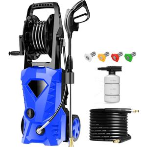 5000PSI Electric Pressure Washer 2025 2.8GPM High Power Washer with 4 Pressure Nozzle and Soap Bottle for Home, Car Washing, Fence Cleaning, Patio (Blue)