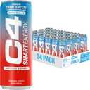 Cellucor C4 Smart Energy Drink - Sugar Free Performance Fuel & Nootropic Brain Booster, Coffee Substitute or Alternative | Cherry Berry Lime 12 Oz - 12 Pack, BBD: 06/26