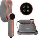 Professional Garment Steamer for Clothes 2 in 1, High Steam Volume 20g/min for Powerful Wrinkle Removal, Leak Proof, 120v, 1000w (Gray Premium)