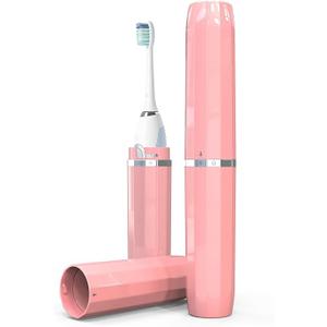 SIEANE Long Ventilated Electric Toothbrush Travel Case, Portable Holder, Fits Most Standard Straight Electric Toothbrushes (Pink)
