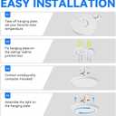 6PK 15.8 inch LED Flush Mount Ceiling Light Fixture,36W 3600LM,3000K/4000K/6000K CCT Selectable Super Slim LED Ceiling Light ,Close to Ceiling Round Flat Panel light for Bedroom, Kitchen, Hallway, White