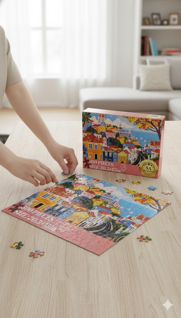 500 Pieces Puzzle Size 20.5 x 15 inches 